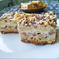 Sernik z jabłkami na kruchym cieście