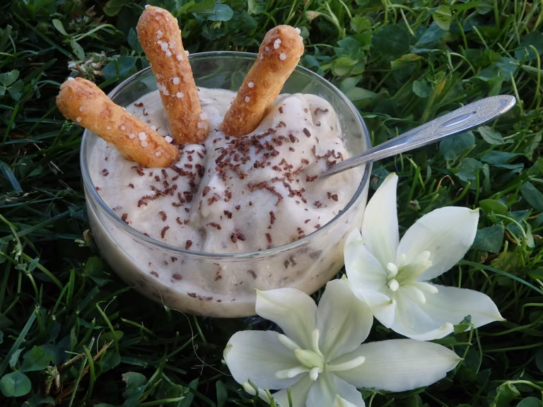 Lody bananowe z czekoladą