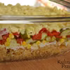 Zapiekanka ryżowa kebab-gyros