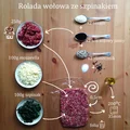 Rolada wołowa ze szpinakiem