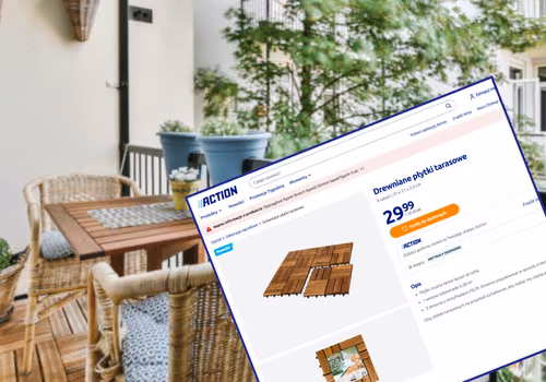 Te drewniane płytki z Action za 29 zł bosko odmienią balkon lub taras! Bez bałaganu, kleju i fachowców, a efekt zachwyca