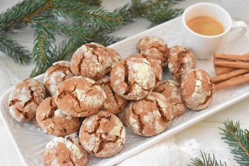 Popękane pierniczki (Gingerbread crinkle cookies)