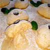 Bananowe ciasteczka z żurawinowym oczkiem