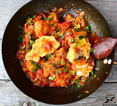 Halibut w cieście z warzywami!