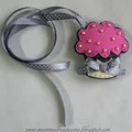 Babeczka- zawieszka z filcu. Handmade