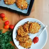 PIECZONE PLACKI Z BATATA I KALAFIORA
