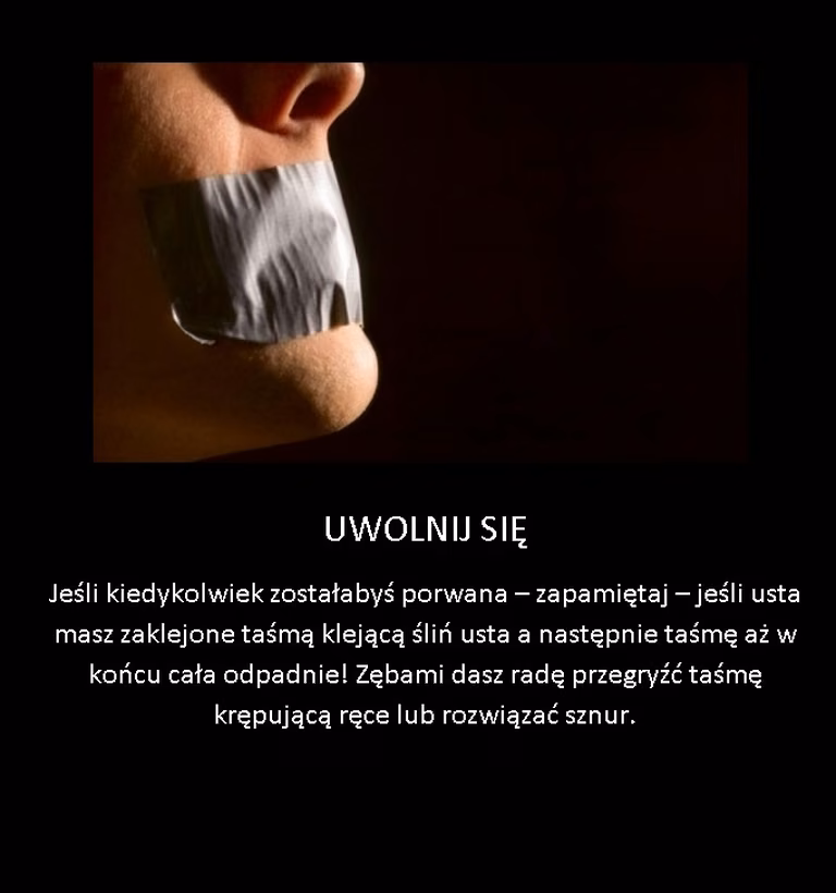 Jak się uwolnić w razie porwania!