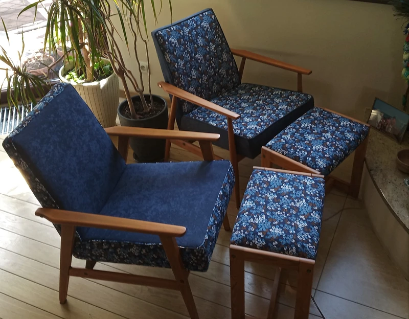 odnawianie starych foteli liska i śnieżnika