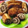 Roladki schabowe z pieczarkami