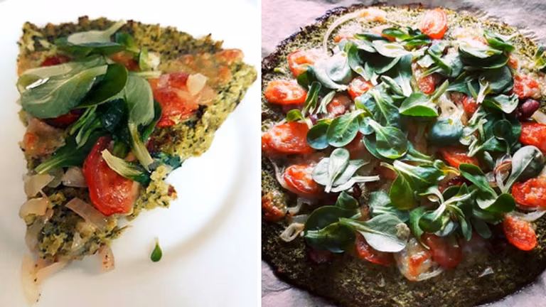 Fit pizza na brokułowym spodzie