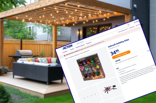 Ten świecący łańcuch z Action za 34 zł zrobi magię na balkonie i tarasie! Kolorowe baloniki z tańczącym płomieniem i solarne ładowanie