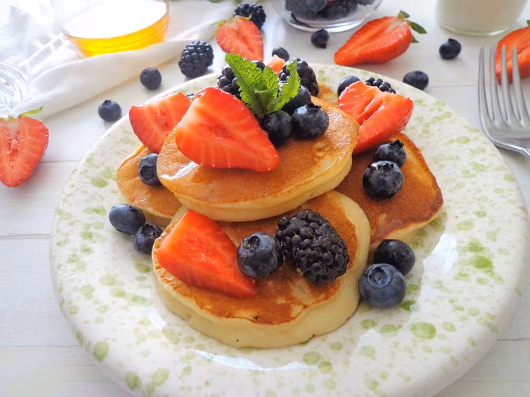 Puszyste pancakes z ricotty