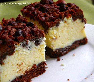 Sernik czarno-biały