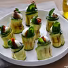 Roladki z grillowanej cukinii