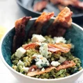 Pęczotto z boczkiem i pesto, czyli pyszne kaszotto na słono