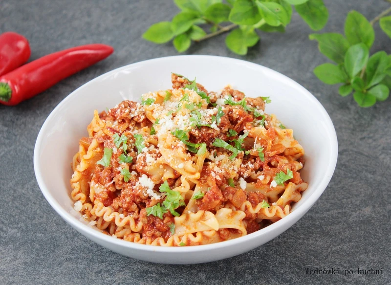 Tripoline al ragù z wołowiną