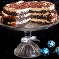 tort makowy z kremem kawowym...