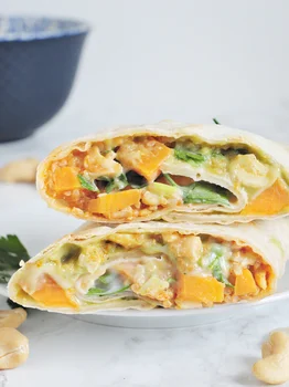 Burrito z batatem i guacamole