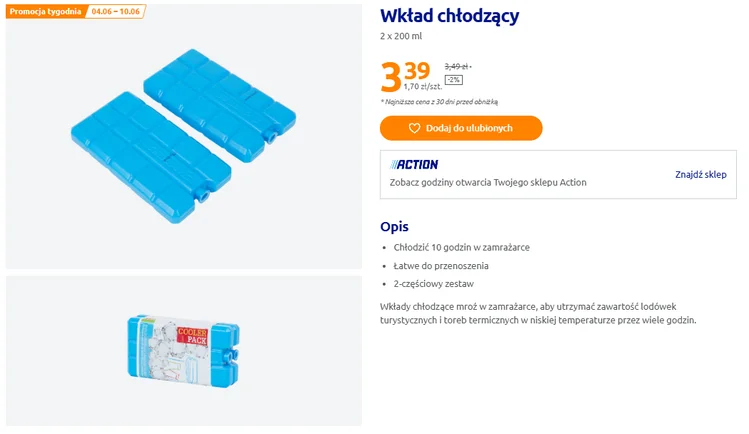 Zdjęcie Action sprzedaje go za 3,39zł! Chłodzący hit wytrzyma aż 10 godzin i uratuje każdy wyjazd #1