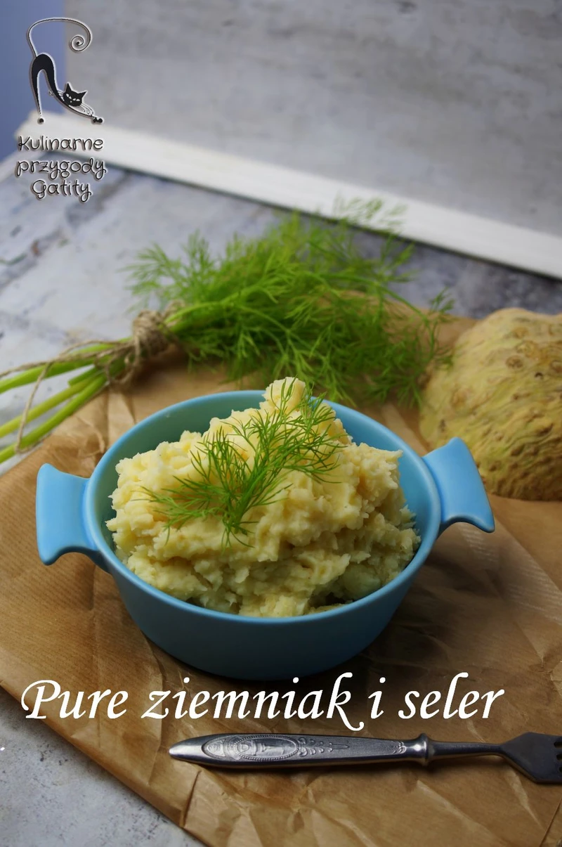 Puree ziemniaczano-selerowe z chrzanem