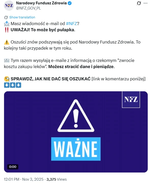 Zdjęcie "Zwrot pieniędzy za zakup leków!" NFZ wydał ważny komunikat i ostrzega pacjentów #1
