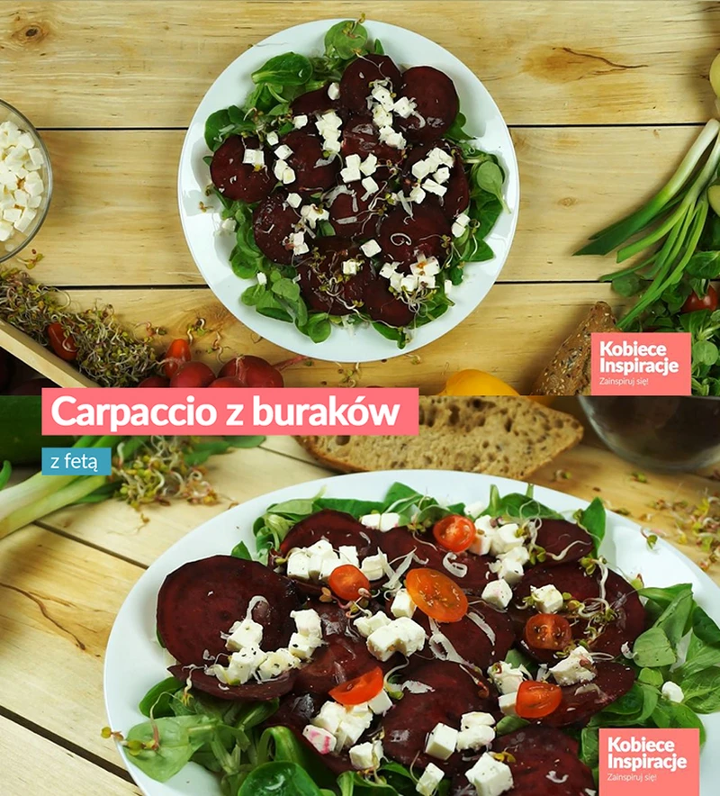 Carpaccio z burakami i fetą