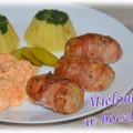 Mielone pieczone w boczku
