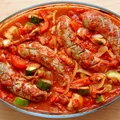 Pieczona biała kiełbasa