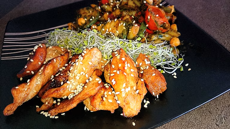 szybki fit obiad: kurczak teriyaki