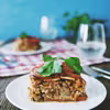 Lasagne z selerem zamiast makaronu, dużą ilością warzyw i brokułowym pesto
