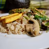 Owsianka z Pieczarkami, Awokado  i Tofu