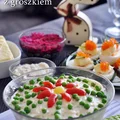 Sałatka jarzynowa z groszkiem