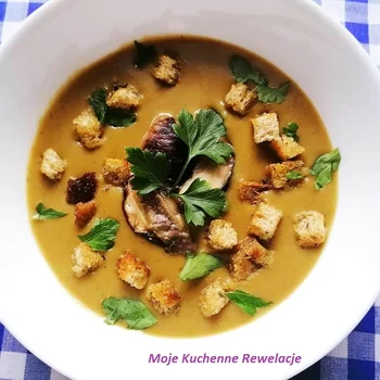 Zupa krem ze świeżych borowików