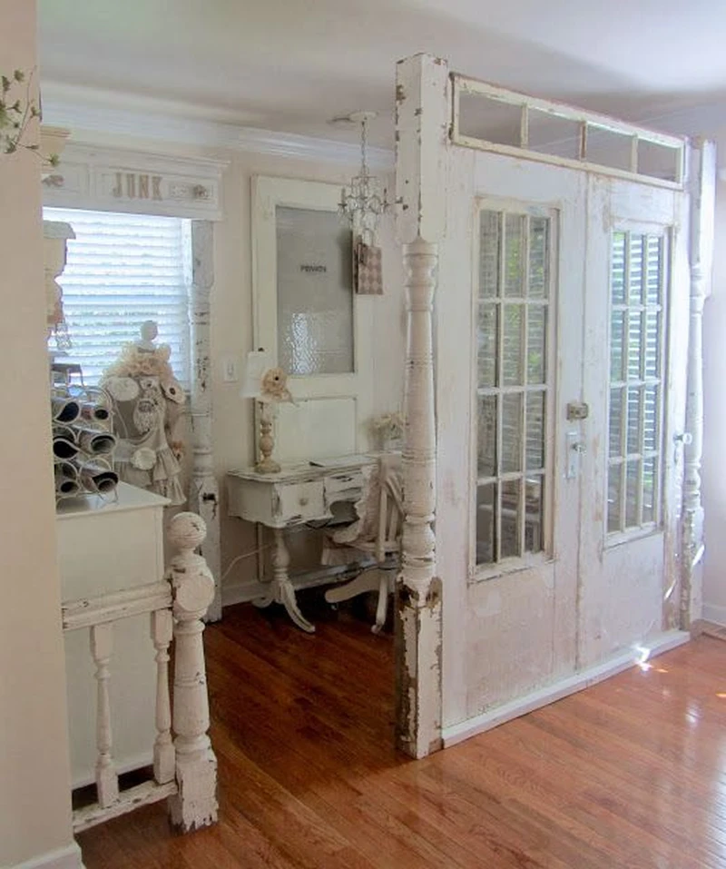 Pomieszczenie shabby chic