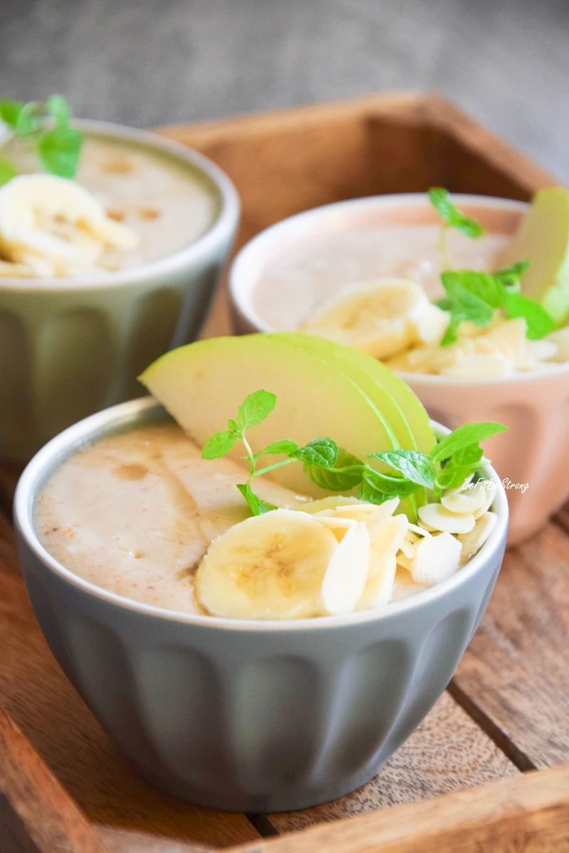 Pudding orkiszowy z gruszką i bananem FIT