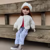 Nowe spodnie i nowy sweterek i czapeczka dla Rozalki