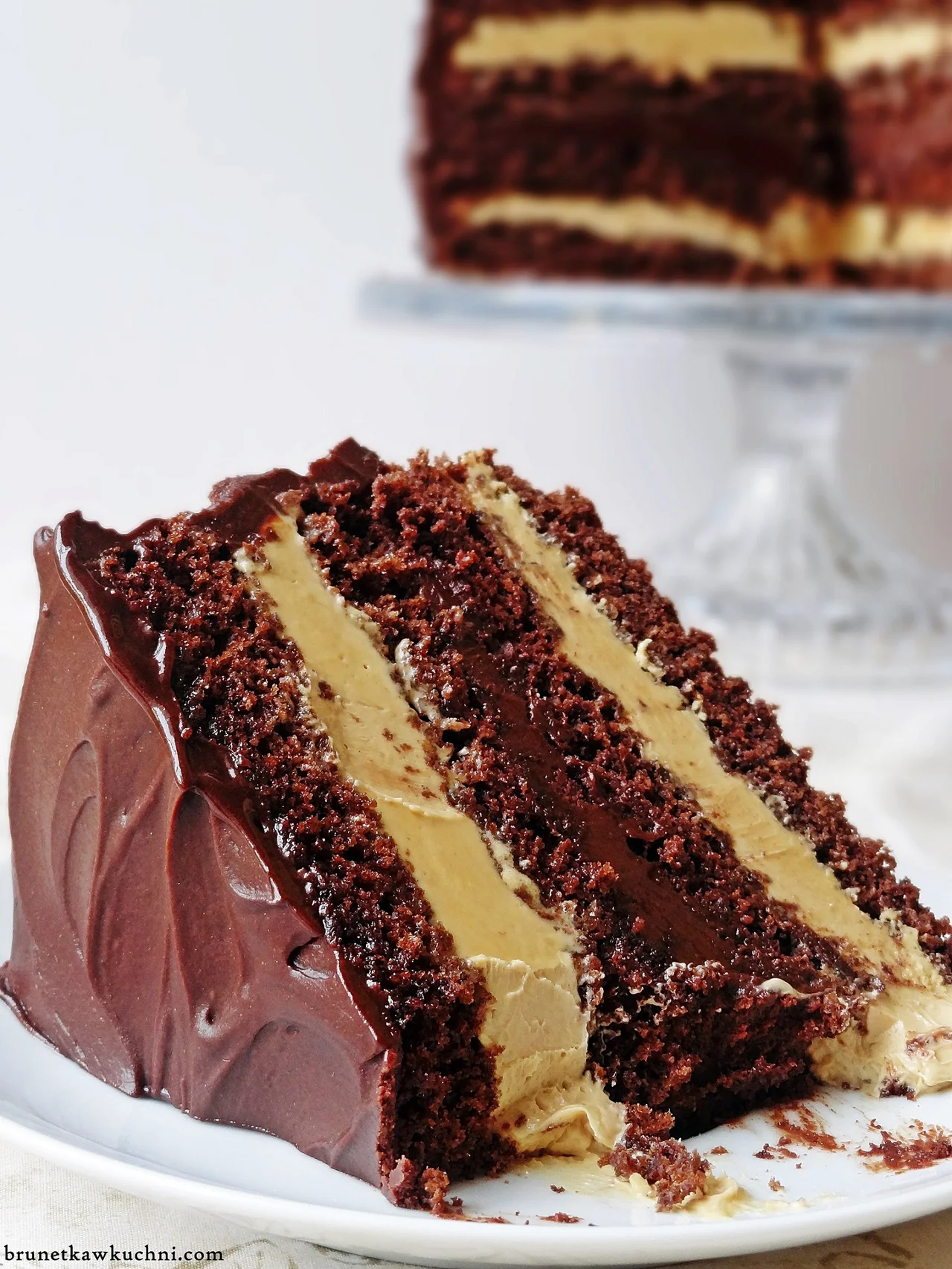 Dekadencki tort czekoladowo-krówkowy