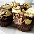 Fit muffinki czekoladowe z waniliowym twarożkiem