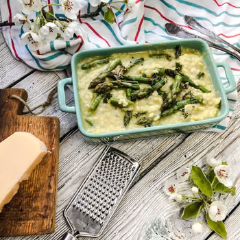 Szparagowe risotto