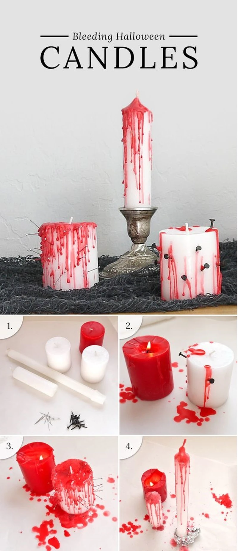 Świeczki na halloween