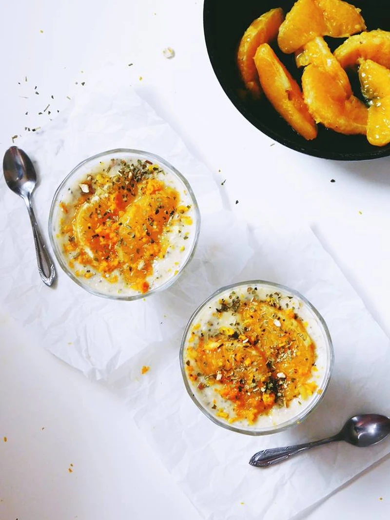 FIT pudding ryżowy z karmelizowaną pomarańczą