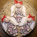 Piękne aniołki z masy solnej.