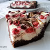 Fit sernikobrownie z malinami