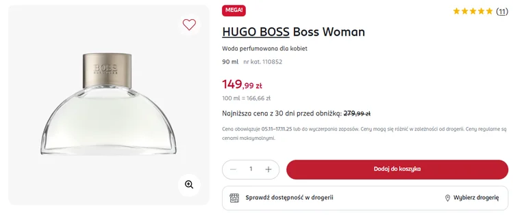 Zdjęcie Rossmann przecenił kultowe perfumy aż o 130 zł! Kobiety chwalą go za rewelacyjną trwałość, a nuty zapachowe robią wrażenie #1