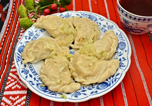 Pierogi z mięsem drobiowym (z rosołu)