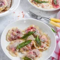 Pierogi z botwiną i fetą