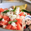 Sałatka z arbuza i fety — orzeźwiający hit na każdą imprezę przy grillu!