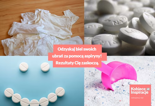 Odzyskaj biel swoich ubrań za pomocą aspiryny! Rezultaty Cię zaskoczą.