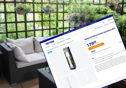 Ta stojąca lampa XXL z Action podbije ogrody w 2026 roku! Bez kabla, a nastrojowe, kolorowe światło i kształt robią bajkę