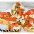 Bruschetta z pomidorami i bazylią